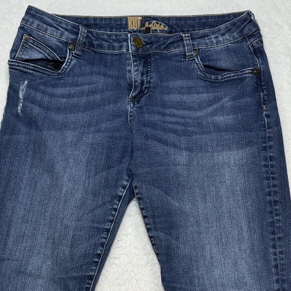 Kut from the Kloth Jeans Womens Sz 8 Blue Katy Boyfriend Mid Rise Denim 30x28 - Picture 2 of 12